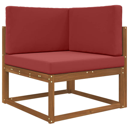Utomhus Soffa Kudde Polyester Vinröd 80 x 80 x 8 cm
