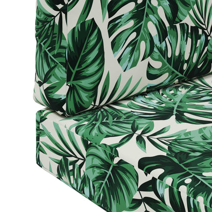 Utomhus Soffa Kudde 3 pcs Bladmönster Polyester
