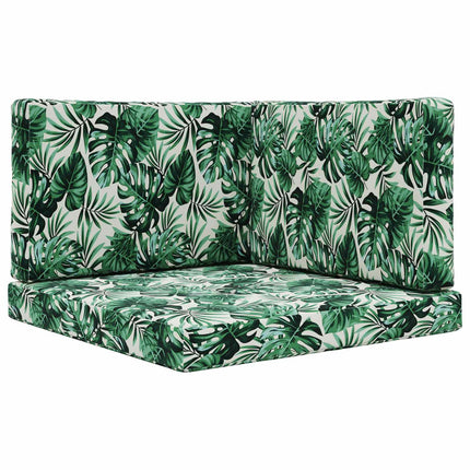 Utomhus Soffa Kudde Polyester Bladmönster 80 x 80 x 8 cm