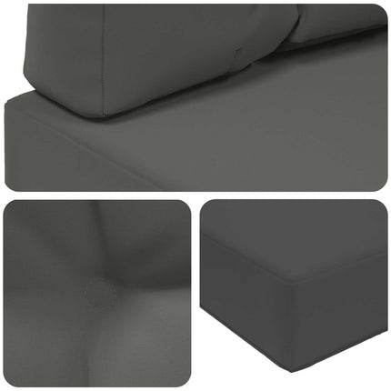 Utomhus Soffa Kudde 3 pcs Antracit Polyester