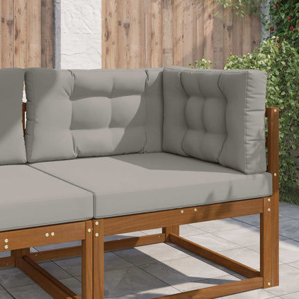 Utomhus Soffa Kudde 3 pcs Grå Polyester