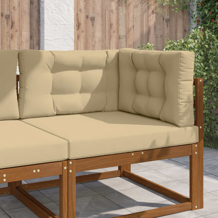 Utomhus Soffa Kudde 3 pcs Beige Polyester