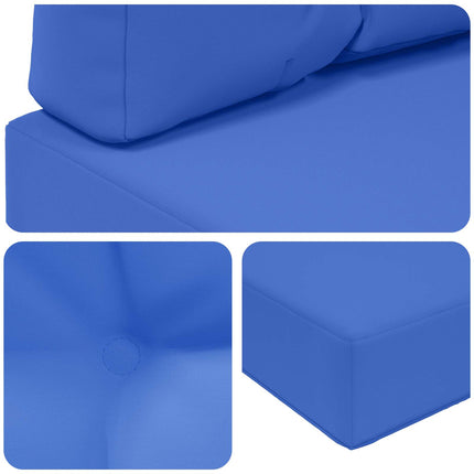 Utomhus Soffa Kudde 3 pcs Kungsblå Polyester