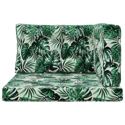 Utomhus Soffa Kudde Polyester Bladmönster 80 x 80 x 8 cm