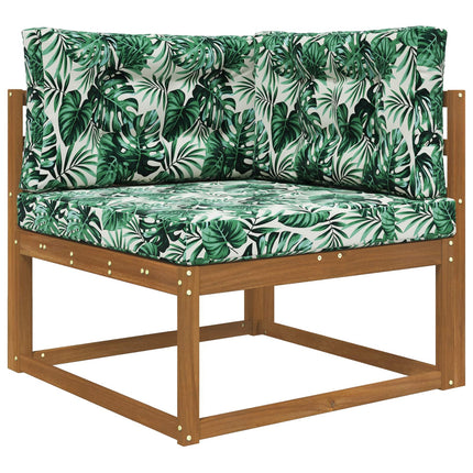 Utomhus Soffa Kudde Polyester Bladmönster 80 x 80 x 8 cm