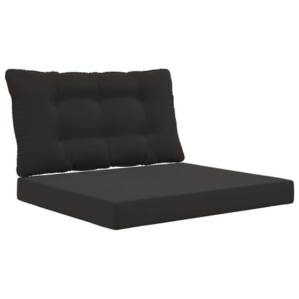 Utomhus Soffa Kudde 2 pcs Svart Polyester