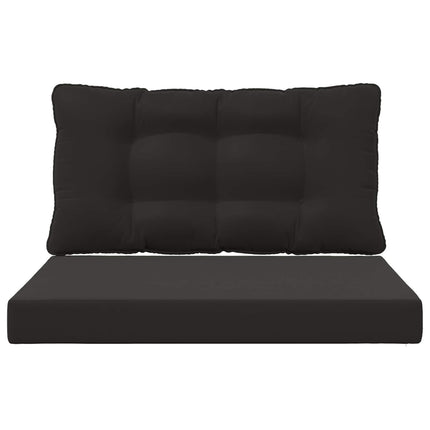 Utomhus Soffa Kudde 2 pcs Svart Polyester
