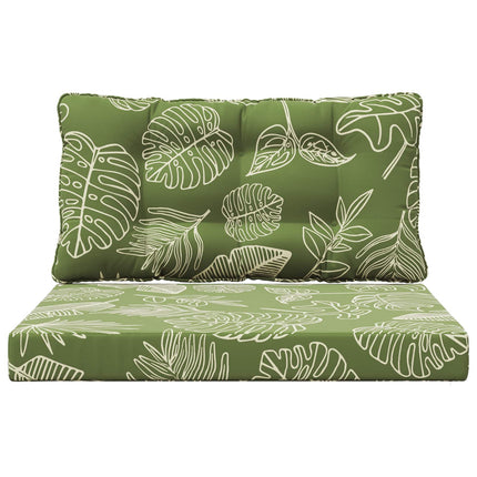 Utomhus Soffa Kudde Polyester Bladdesign 80 x 68,5 x 8 cm