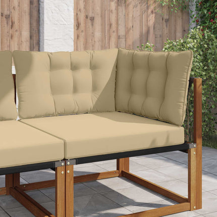 Utomhus Soffa Kudde 3 pcs Beige Polyester