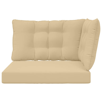 Utomhus Soffa Kudde Polyester Beige 80 x 43 x 10 cm