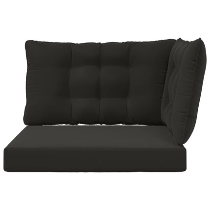Utomhus Soffa Kudde Polyester Svart 80 x 43 x 10 cm