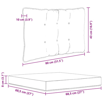 Utomhus Soffa Kudde 3 pcs Kungsblå Polyester