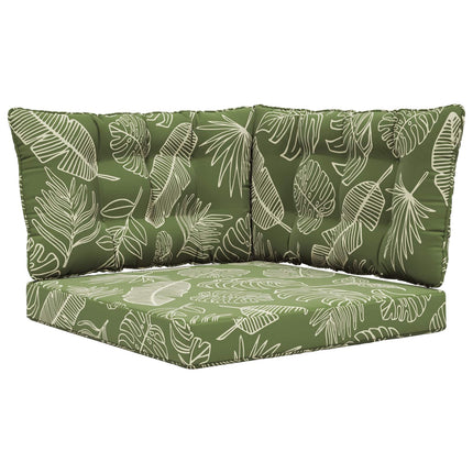 Utomhus Soffa Kudde 3 pcs Bladdesign Polyester