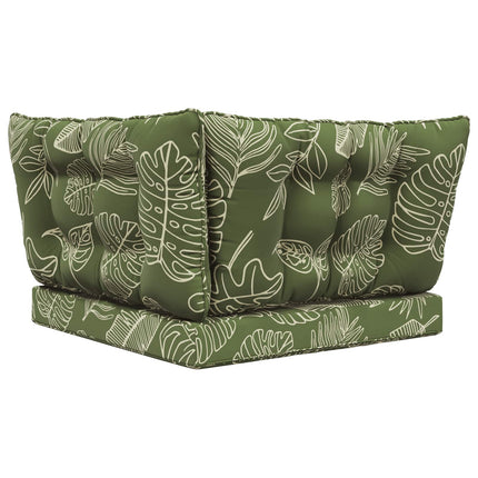Utomhus Soffa Kudde 3 pcs Bladdesign Polyester