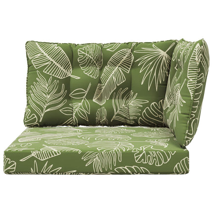 Utomhus Soffa Kudde 3 pcs Bladdesign Polyester