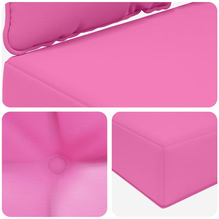 Utomhus Soffa Kudde 3 pcs Rosa Polyester