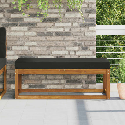Utomhus sitskudde Svart 111,5 x 40 x 8 cm 100% Polyester