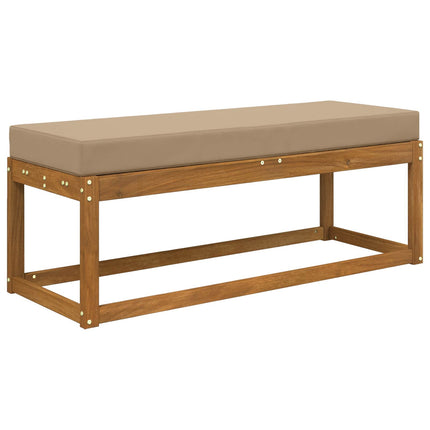 Utomhus sitskudde Taupe 111,5 x 40 x 8 cm 100% Polyester