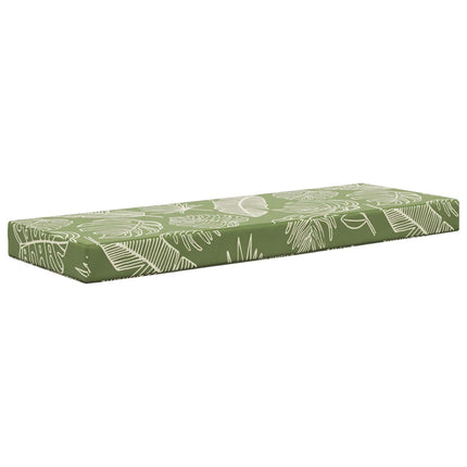 Utomhus sitskudde Gröna Löv 111,5 x 40 x 8 cm 100% Polyester