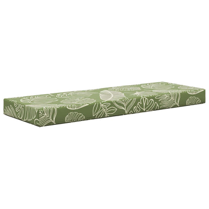 Utomhus sitskudde Gröna Löv 111,5 x 40 x 8 cm 100% Polyester