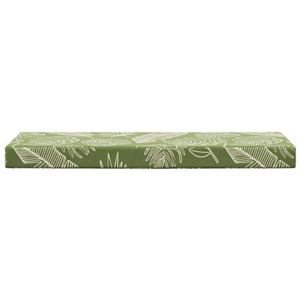 Utomhus sitskudde Gröna Löv 111,5 x 40 x 8 cm 100% Polyester