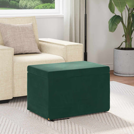 Pall Mörkgrön 61 x 41 x 40 cm Sammet och konstruerat trä