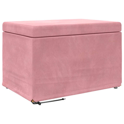 Pall Rosa 61 x 41 x 40 cm Sammet och konstruerat trä