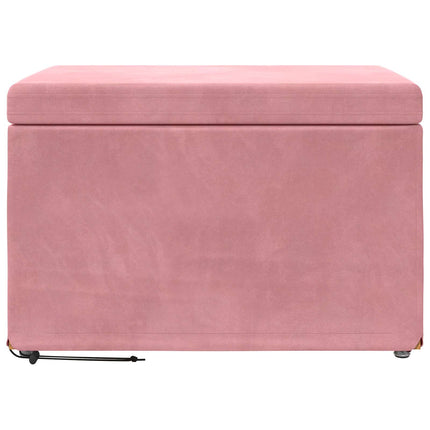 Pall Rosa 61 x 41 x 40 cm Sammet och konstruerat trä