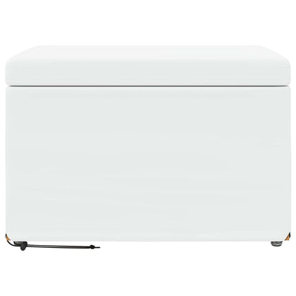 Pall Vit 61 x 41 x 40 cm Konstläder och konstruerat trä