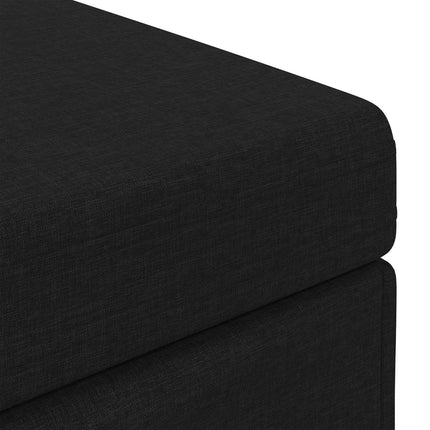 Pall Svart 81 x 41 x 40 cm Tyg och Konstruerat Trä