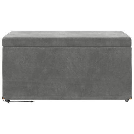 Pall Mörkgrå 81 x 41 x 40 cm Sammet och konstruerat trä