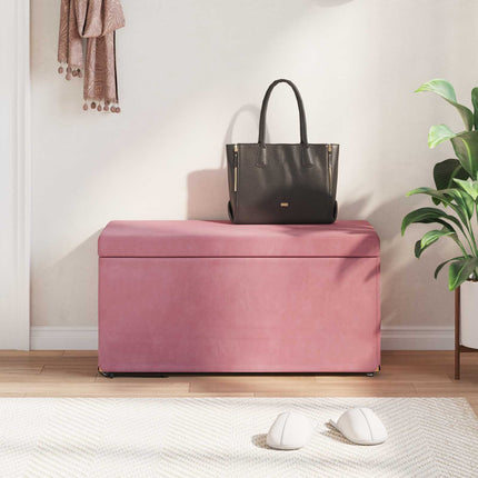 Pall Rosa 81 x 41 x 40 cm Sammet och konstruerat trä