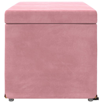 Pall Rosa 81 x 41 x 40 cm Sammet och konstruerat trä