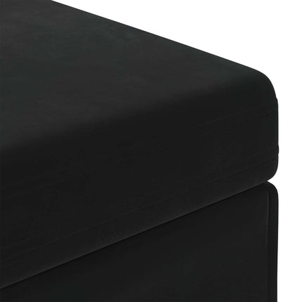 Pall Svart 81 x 41 x 40 cm Sammet och konstruerat trä