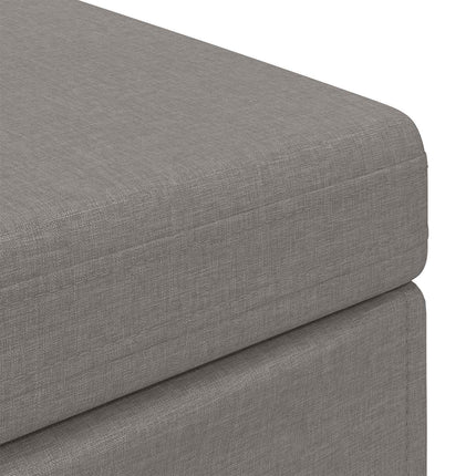 Pall Taupe 101 x 41 x 40 cm Tyg och Konstruerat Trä