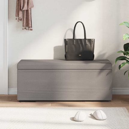 Pall Taupe 101 x 41 x 40 cm Tyg och Konstruerat Trä