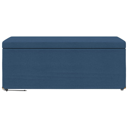 Pall Blå 101 x 41 x 40 cm Tyg och Konstruerat Trä