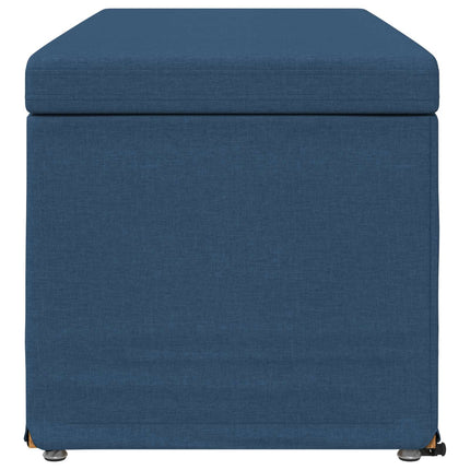 Pall Blå 101 x 41 x 40 cm Tyg och Konstruerat Trä