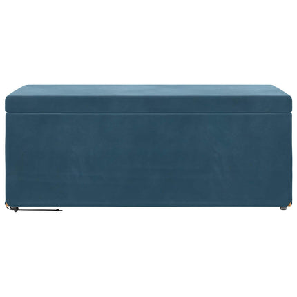 Pall Blå 101 x 41 x 40 cm Sammet och konstruerat trä