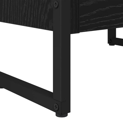 Bokskåp Svart Ek 40 x 30 x 86,5 cm Konstruerat trä
