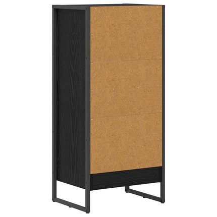 Bokskåp Svart Ek 40 x 30 x 86,5 cm Konstruerat trä