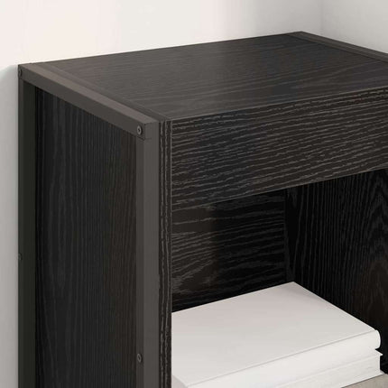Bokskåp Svart Ek 40 x 30 x 121 cm Konstruerat trä