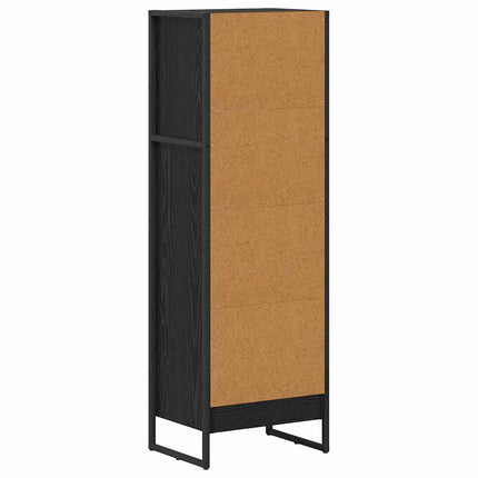 Bokskåp Svart Ek 40 x 30 x 121 cm Konstruerat trä