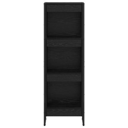 Bokskåp Svart Ek 40 x 30 x 121 cm Konstruerat trä