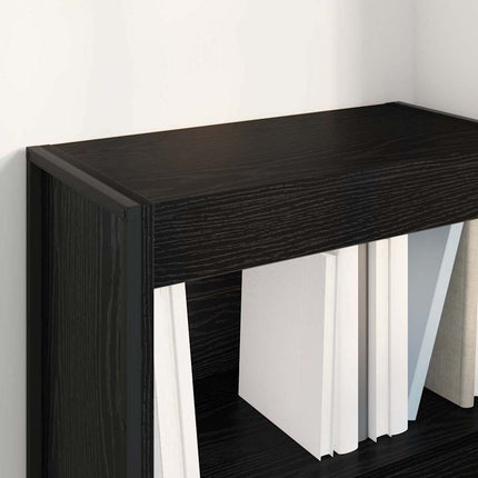 Bokskåp Svart Ek 60 x 30 x 86,5 cm Konstruerat trä
