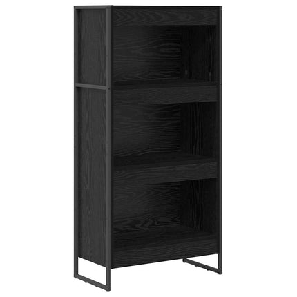 Bokskåp Svart Ek 60 x 30 x 121 cm Konstruerat trä