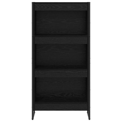 Bokskåp 60 x 30 x 121 cm Konstruerat trä Svart Ek