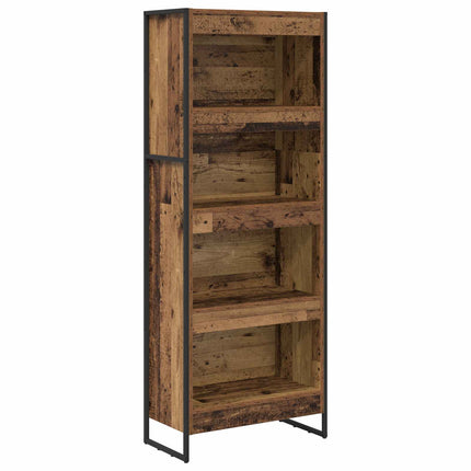 Bokskåp 60 x 30 x 155 cm Konstruerat trä Gammalt trä
