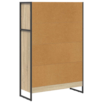 Bokskåp 80 x 30 x 121 cm Konstruerat trä Sonoma