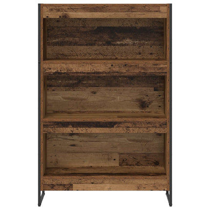 Bokskåp Gammalt trä 80 x 30 x 121 cm Konstruerat trä